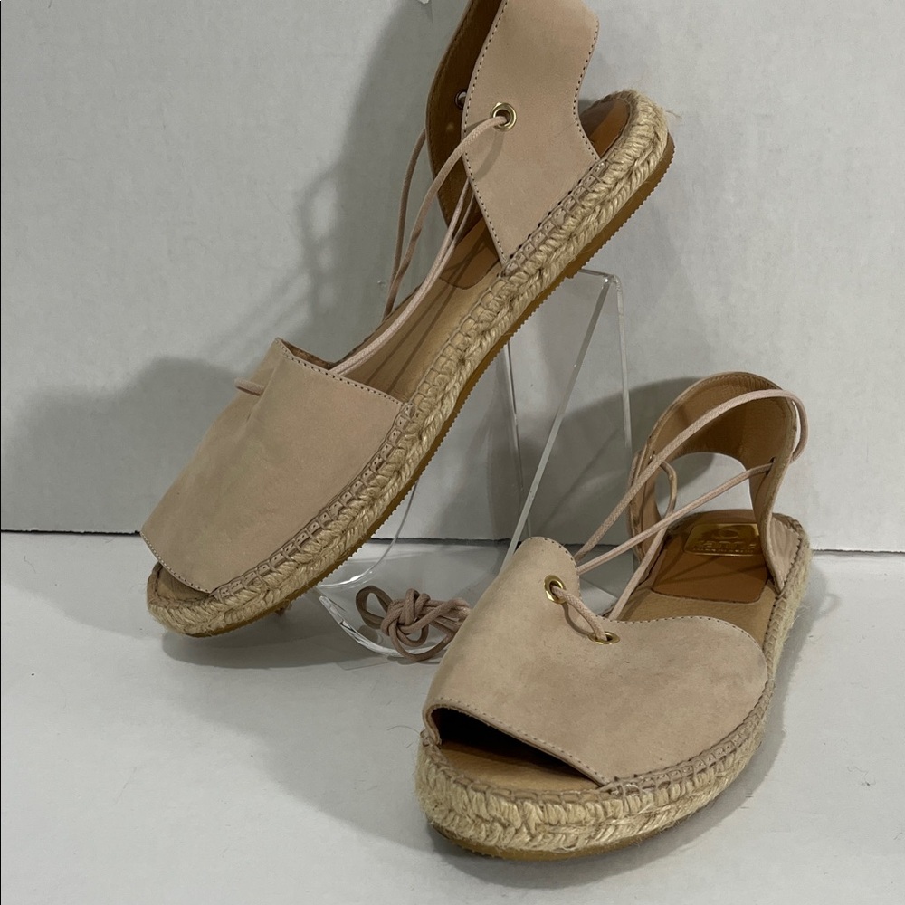 Kanna Beige Espadrille Flats